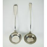 2 silver soup ladles