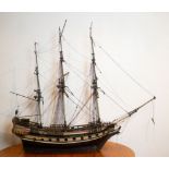 A model of a ship
