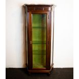 Display cabinet with marble top