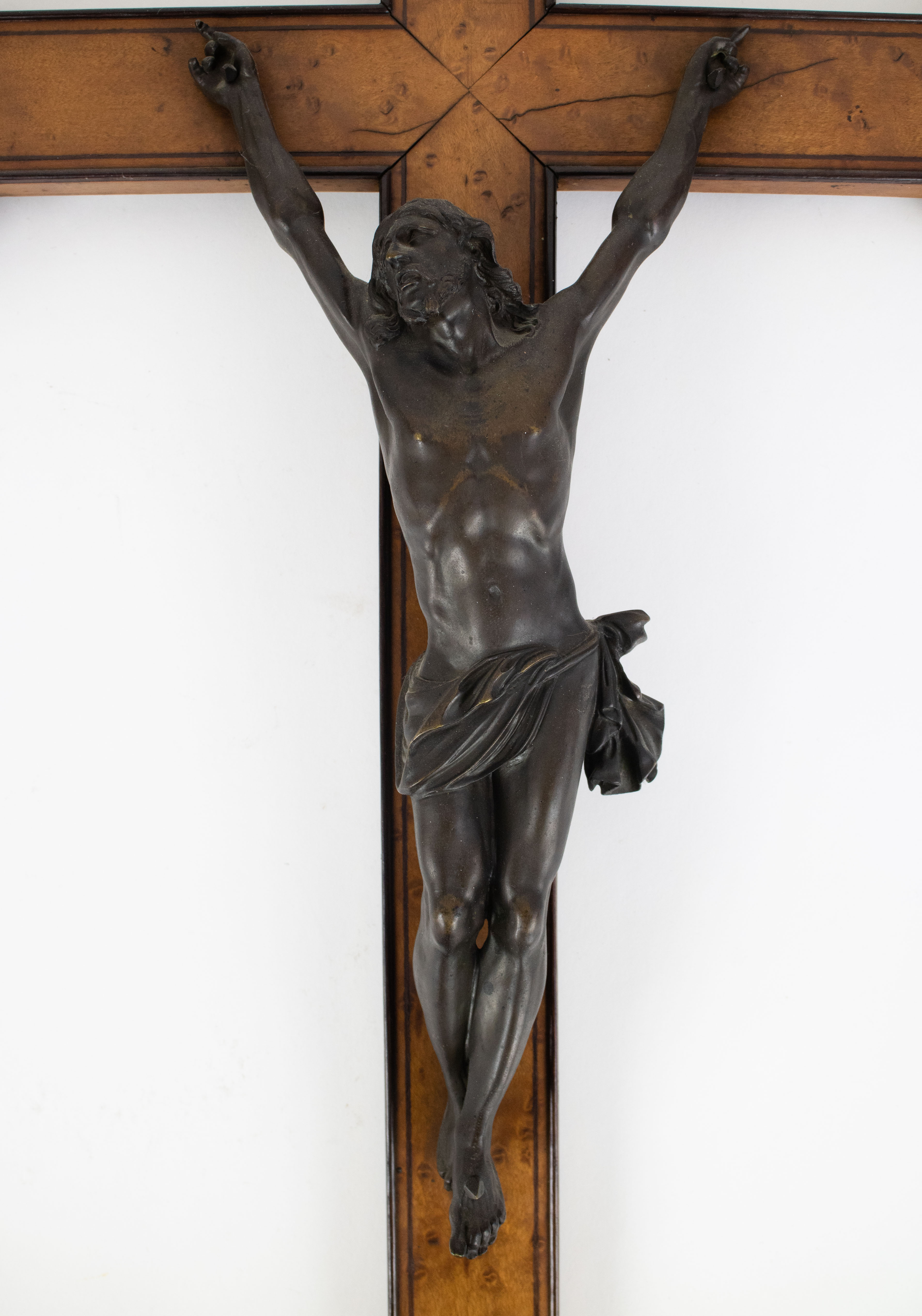 Crucifix with a bronze Jesus - Bild 2 aus 2