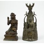 2 bronze buddha's, Thailand