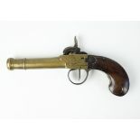 French bronze percussion pocket pistol