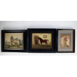 A collection of various paintings and prints