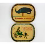 Metal Guinness for strength (whale) and Guinness for strength (farmer)