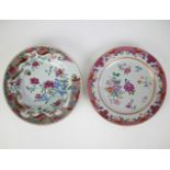 2 Chinese plates 18th C.