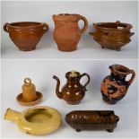 A collection of Flemish earthenware