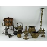 A various collection of Islamic and tibetan copper