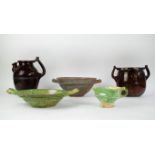A collection of earthenware