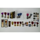 A collection of various medals