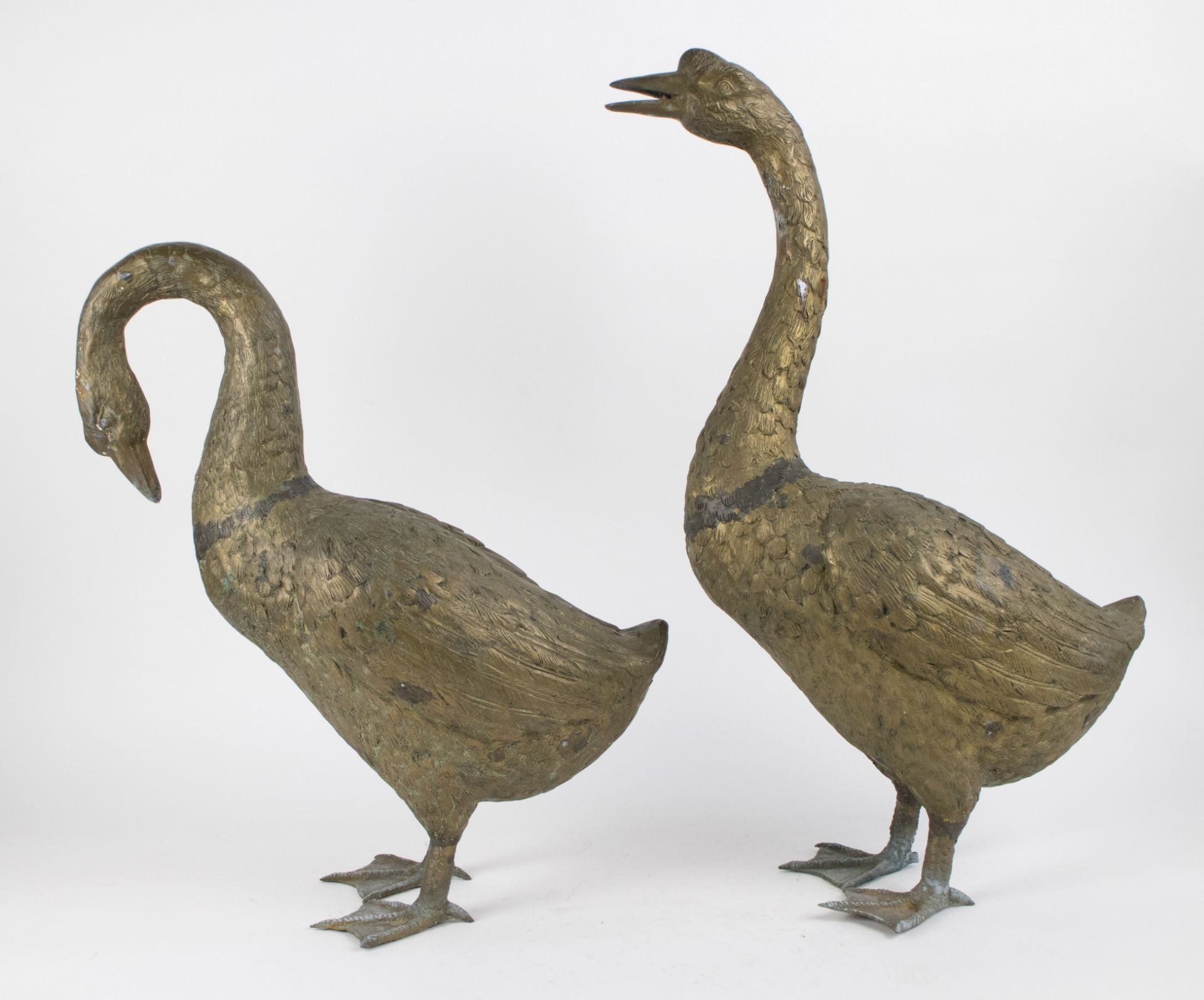 2 bronze gooses - Bild 2 aus 5