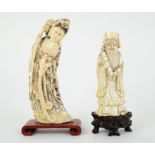 2 Chinese ivory figures