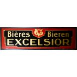 Glass in wooden frame EXCELSIOR Bieren