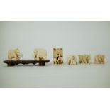 Elephant ivory statues