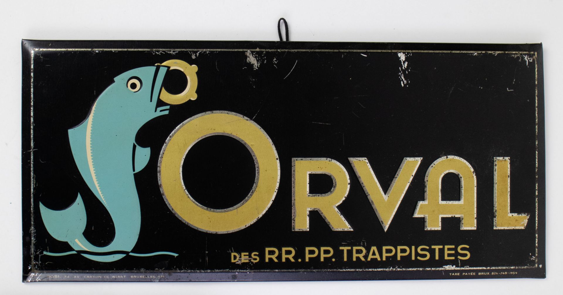 Metal Orval 1954, Scotch C.T.S. 1949 and Enamel ORVAL trappistenbier - Image 4 of 4