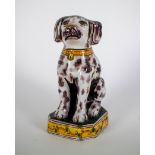 Porcelain dog Delft Adrianus Kocx