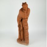 Terracotta sculpture of a Greek woman