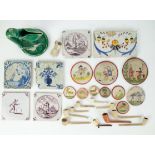 Lot with various earthenware items