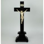 Crucifix with ivory Christ