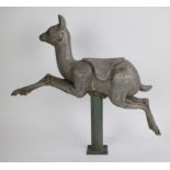 Metal deer and panther fairground moulds