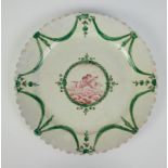 French porcelain plate with putti