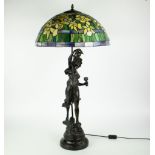 Tiffany style lamp, L & F Moreau
