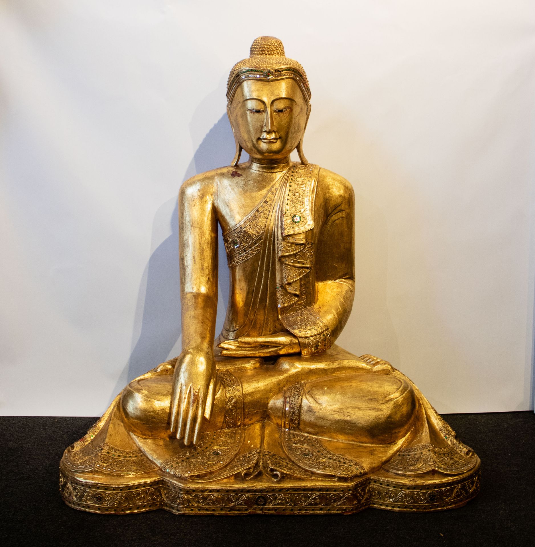 Thai Buddha gilded wood
