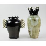 Guerin vase + an Art Deco vase
