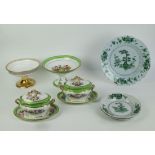 A collection of porcelain and faience French