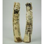 Shou Lau and He Xiangu ivory China