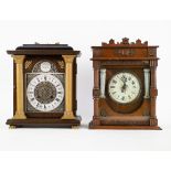 Table clock Tempus fugit and wall clock