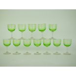 16 uranium glasses