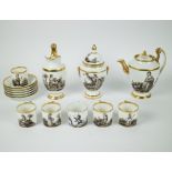 Brussels porcelain coffee service