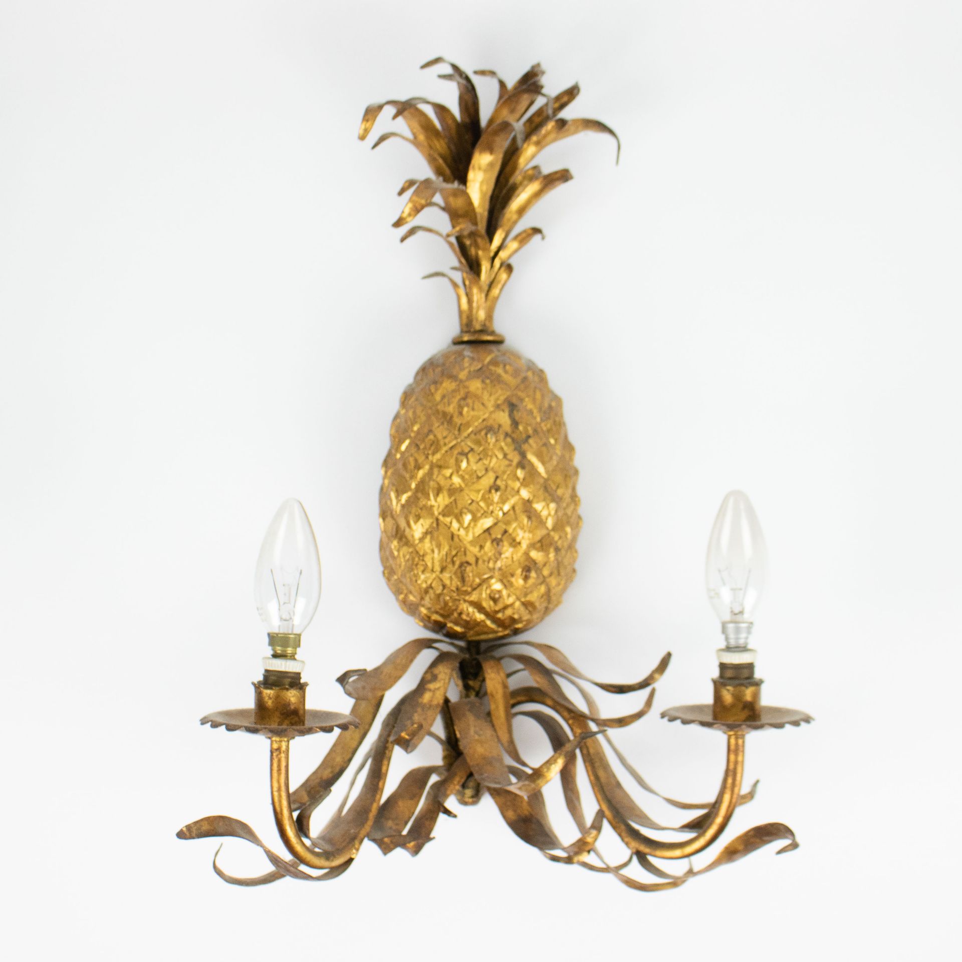 Couple Mid-Century Italian Pineapple Sconces, 1950s - Image 4 of 5