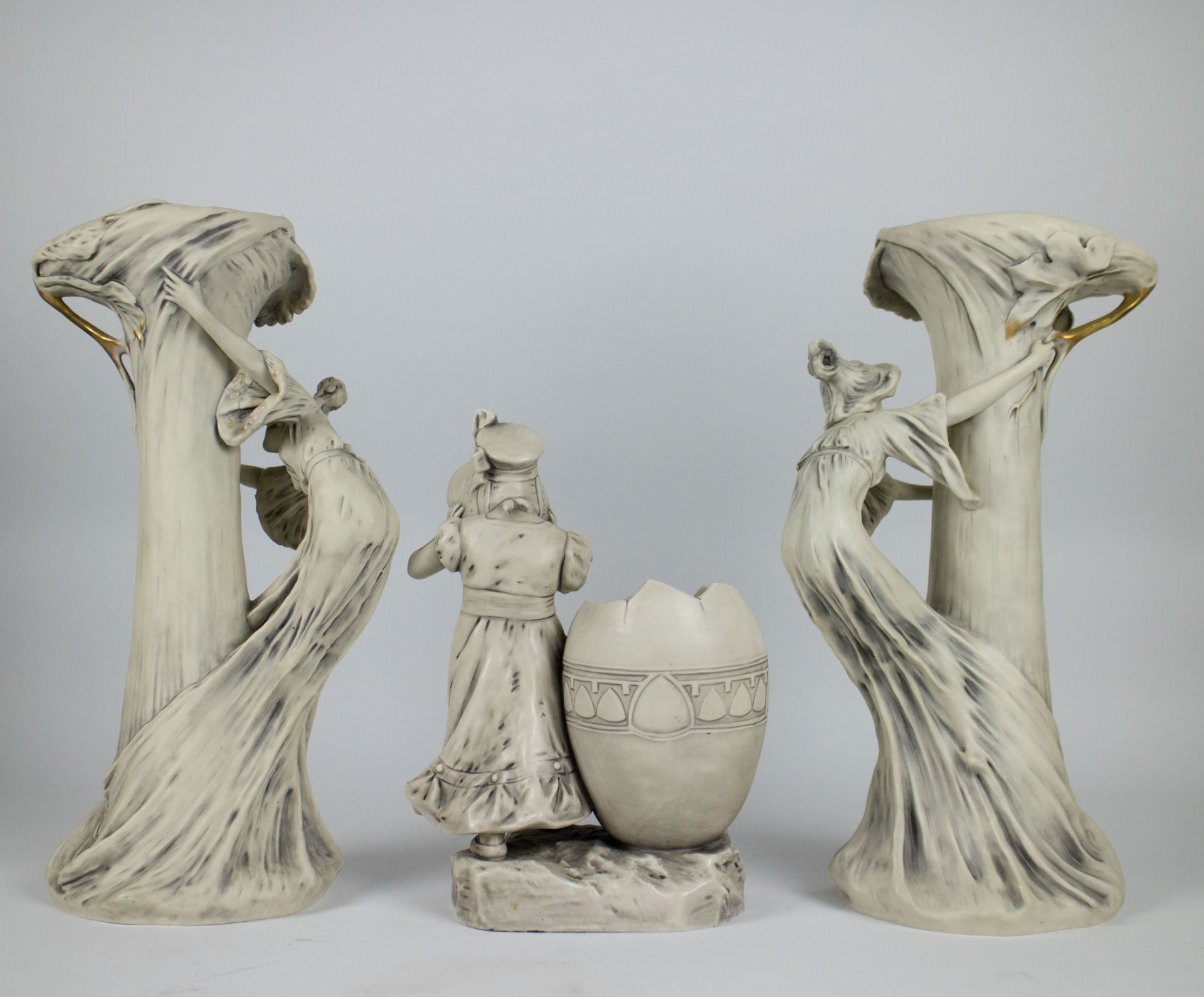 Royal Dux porcelain vases Art Nouveau - Bild 3 aus 7