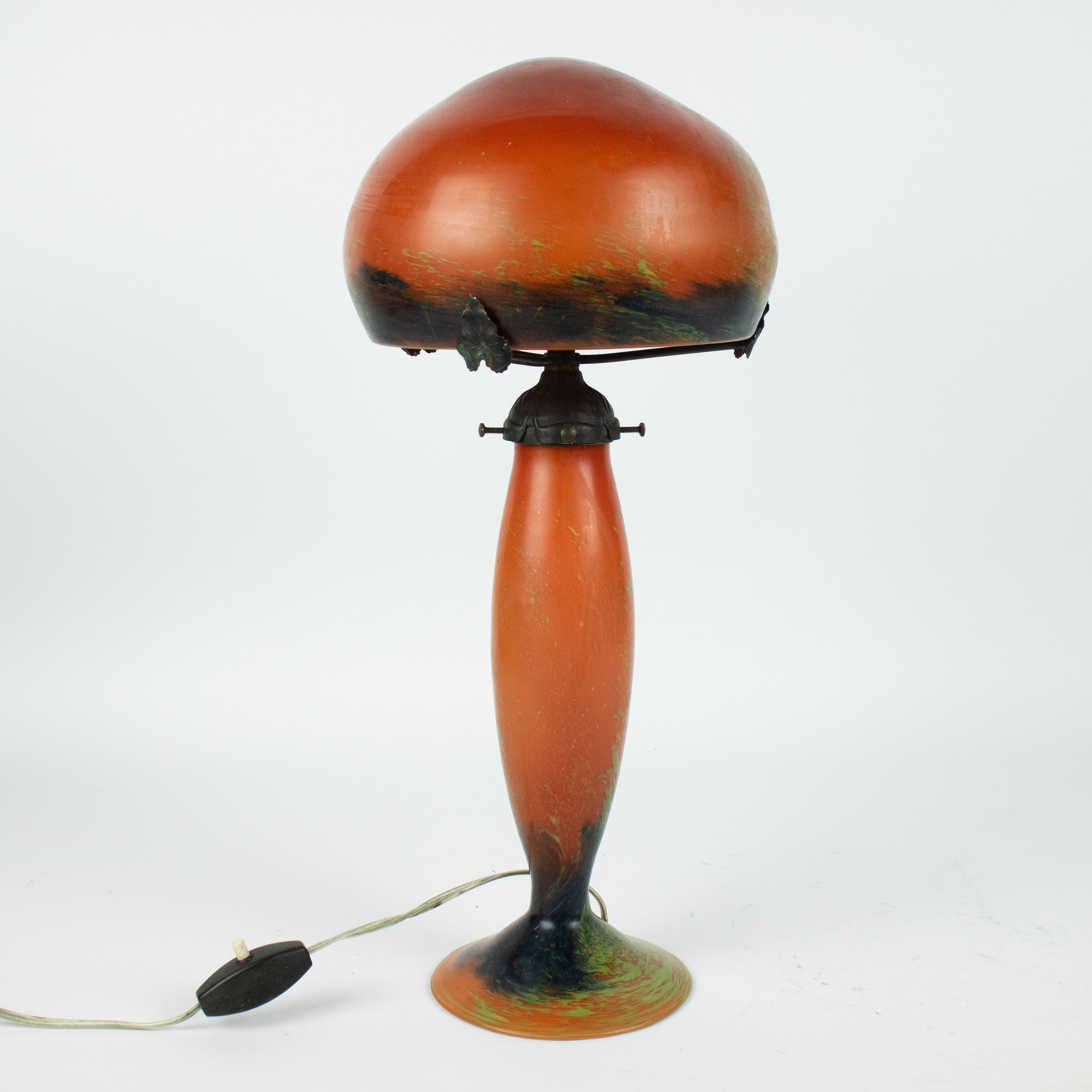 Schneider Le Verre Français Glass Mushroom Table Lamp - Image 2 of 5