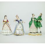 A collection of 3 porcelain figures