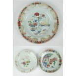 3 Chinese plates Kangxi and Qianlong