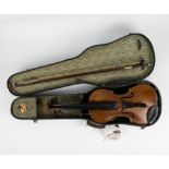 Violin with case and bow