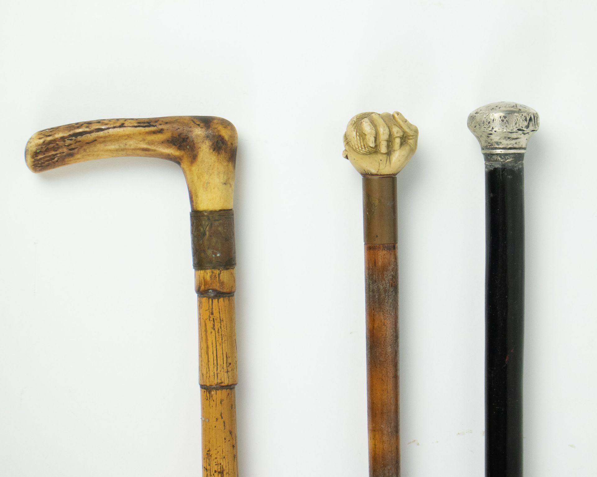 A collection of 3 walking canes - Image 2 of 3