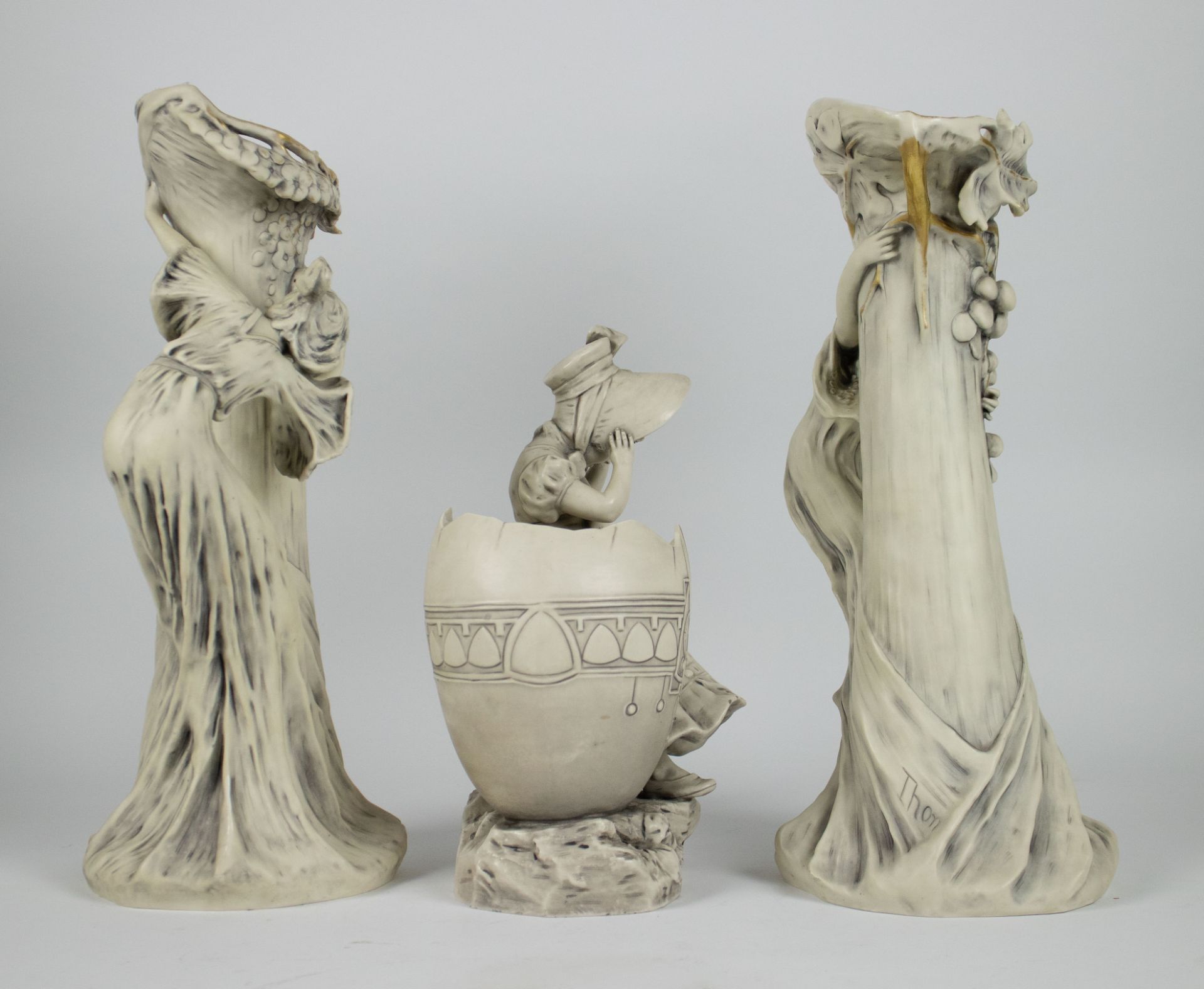 Royal Dux porcelain vases Art Nouveau - Bild 4 aus 7