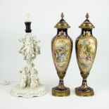 A pair of Sèvres vases