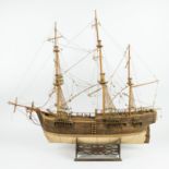 Wooden model of a ship