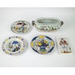 French faience, Rouan and Delft