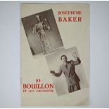 Program booklet Joséphine Baker, Jo Bouillon et son orchestre