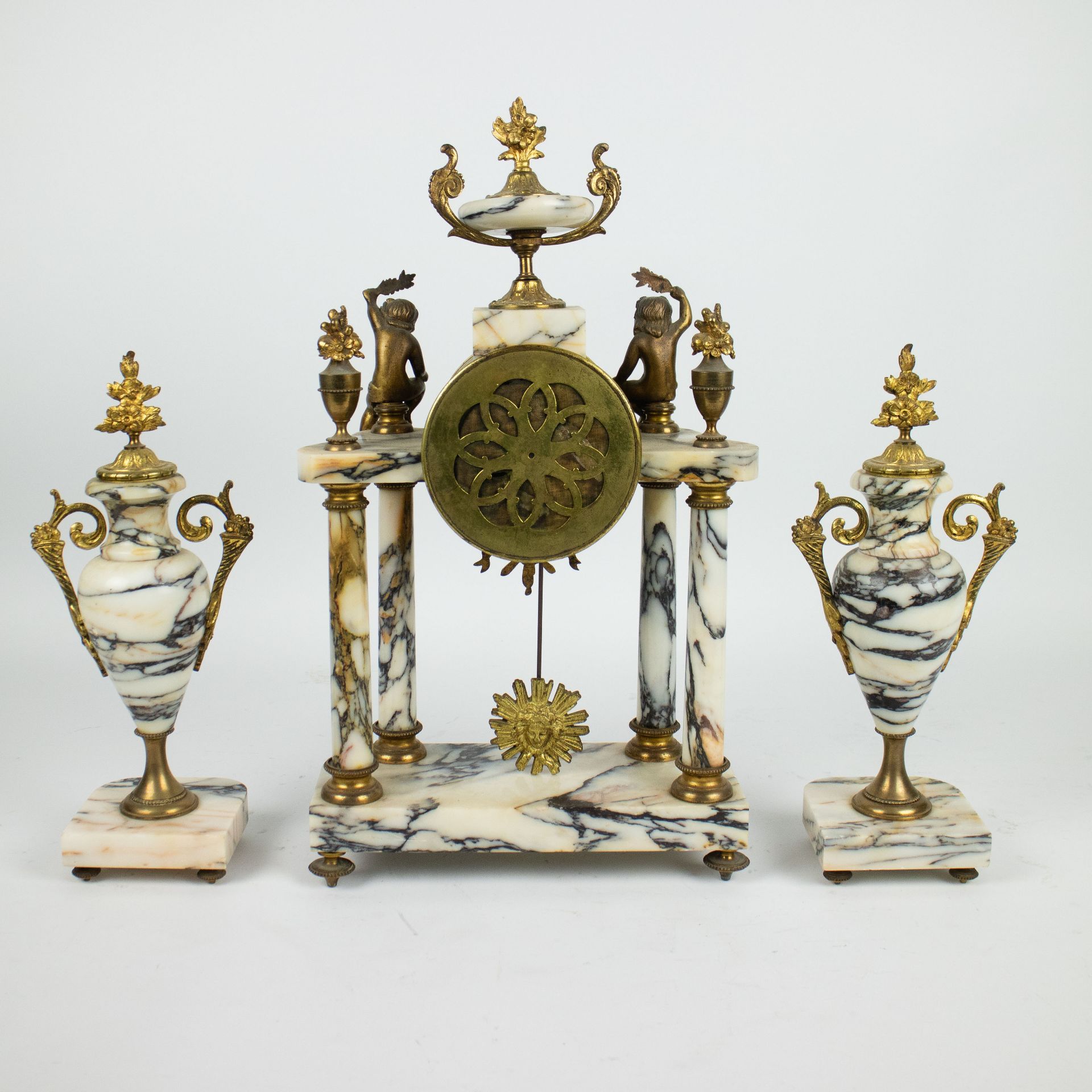 Mantle clock style Louis XVI - Image 3 of 3