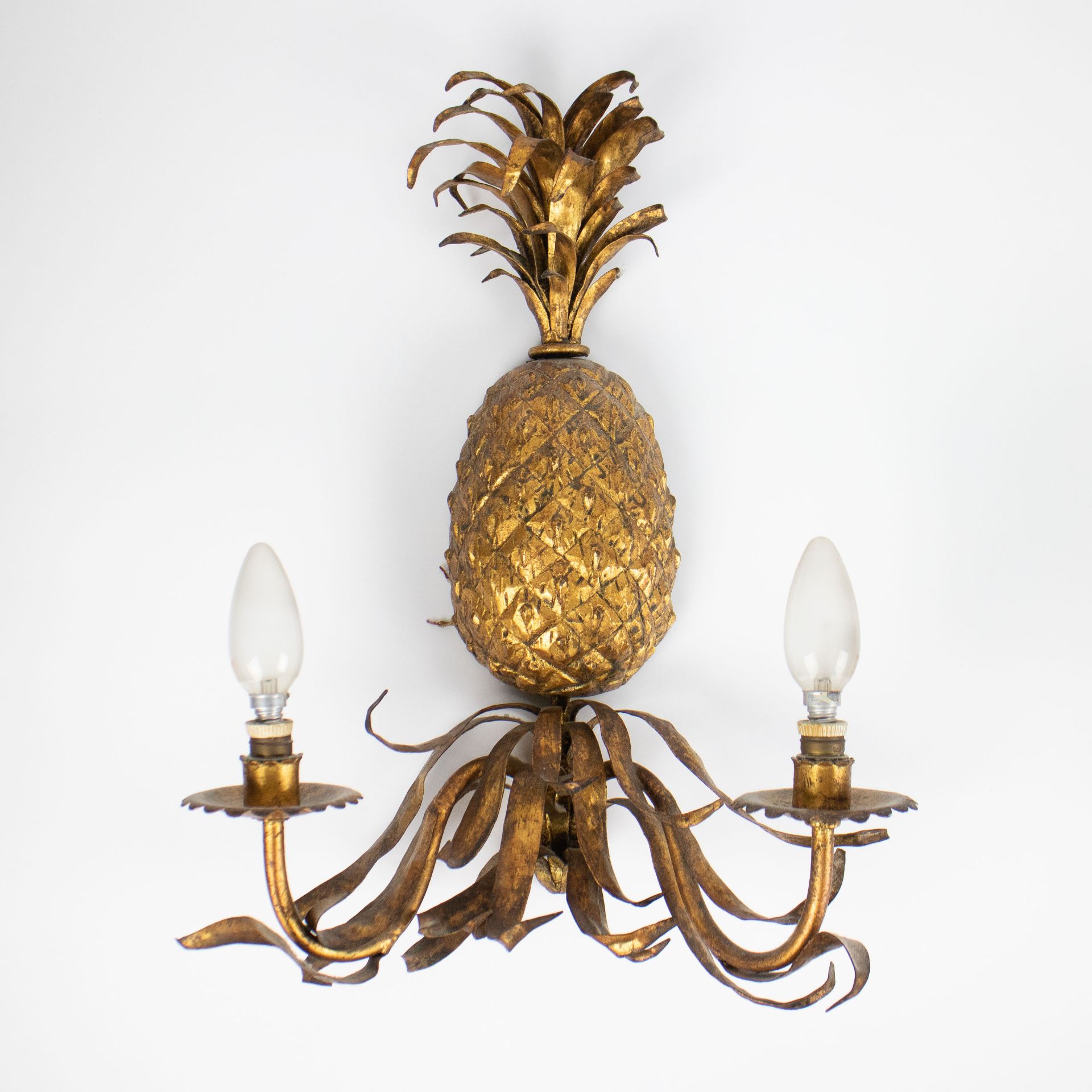 Couple Mid-Century Italian Pineapple Sconces, 1950s - Image 2 of 5