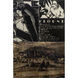 Lot etching Pycke, woodcut Jozef Cantré en Henri Van Straten