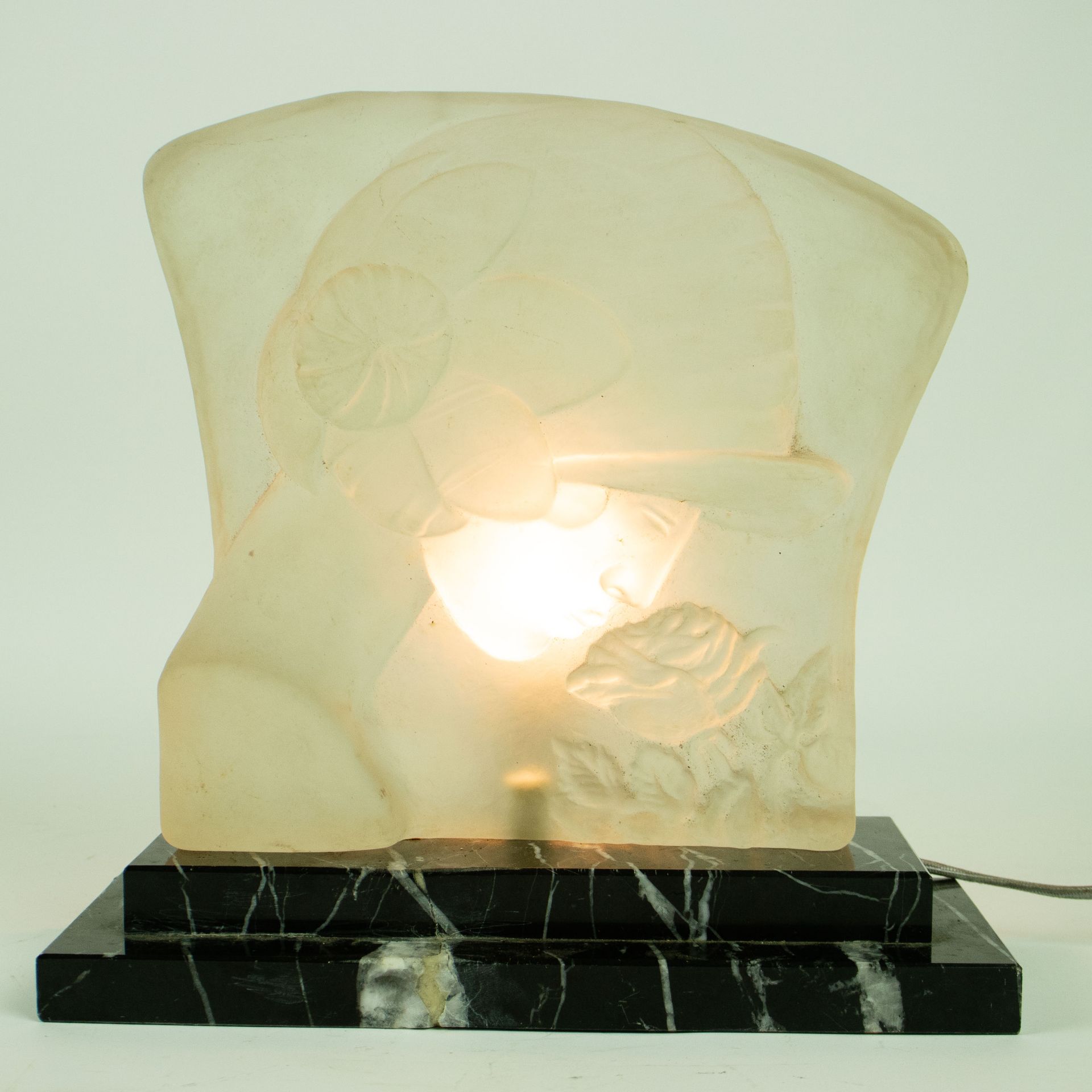 LEON RICHARD Art Deco lamp - Image 3 of 3