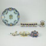 A collection of Rouen faience, 18/19 and 20th century