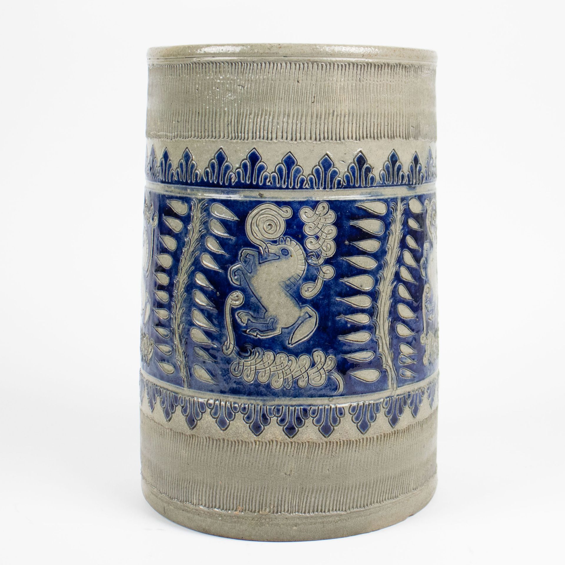 4 earthenware pots grès stoneware 19th century - Bild 8 aus 10